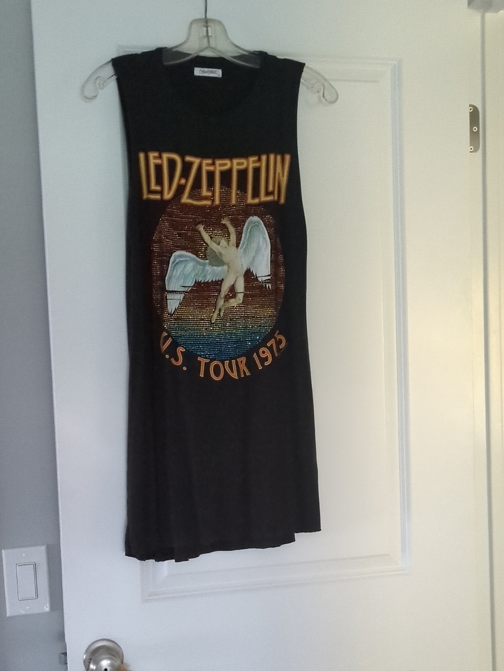 REVOLVE Black Led Zeppelin U.S. Tour Graphic Mini Dress